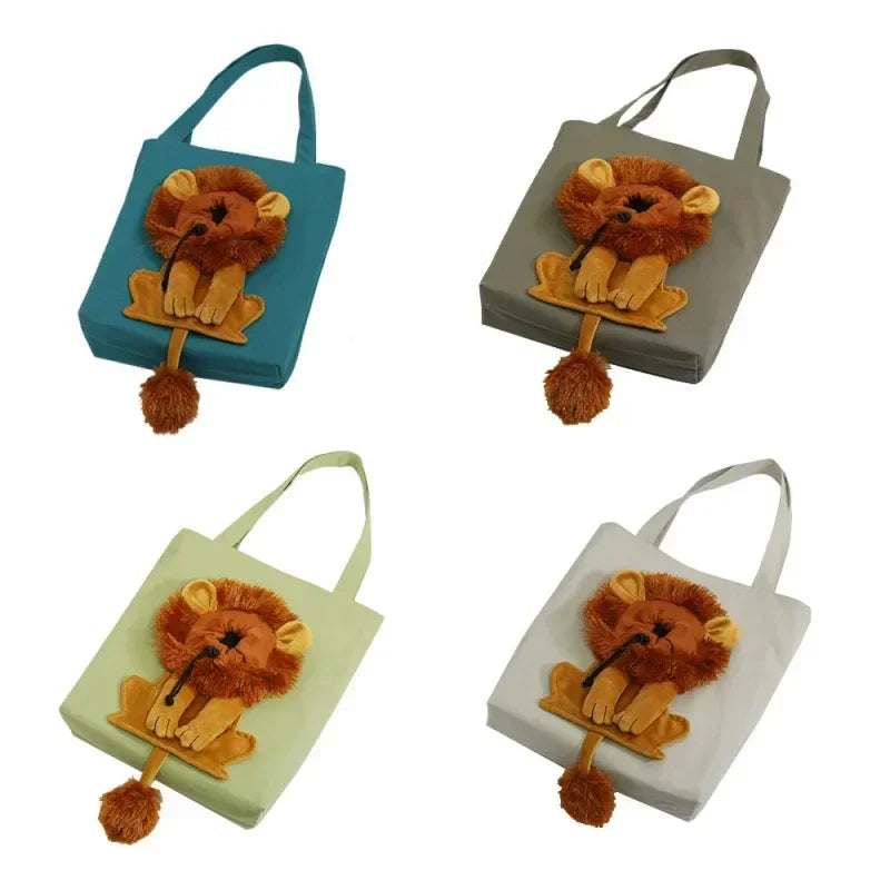 Lion Shape Pet Carrier Bag