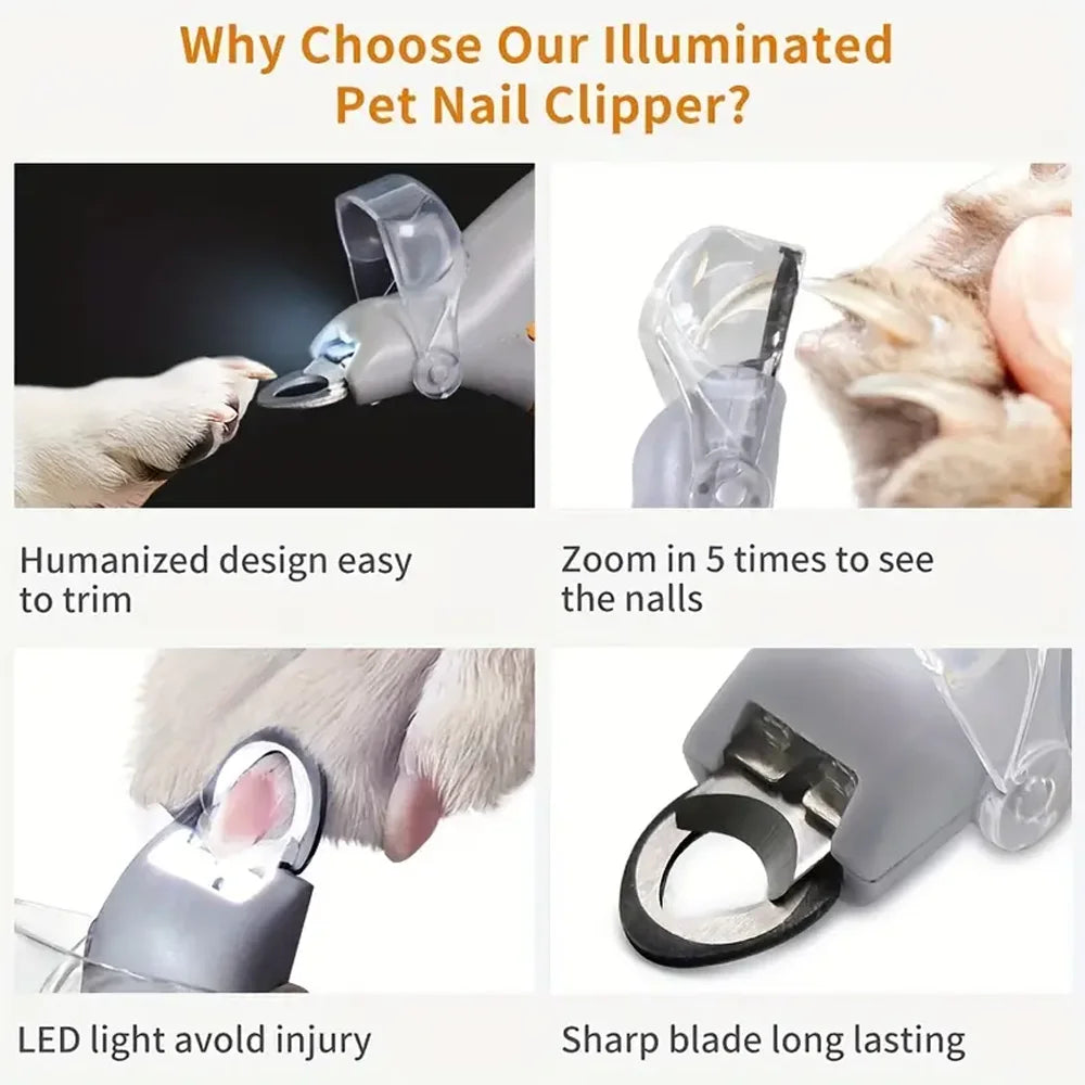 LED Light Pet Nail Clippers