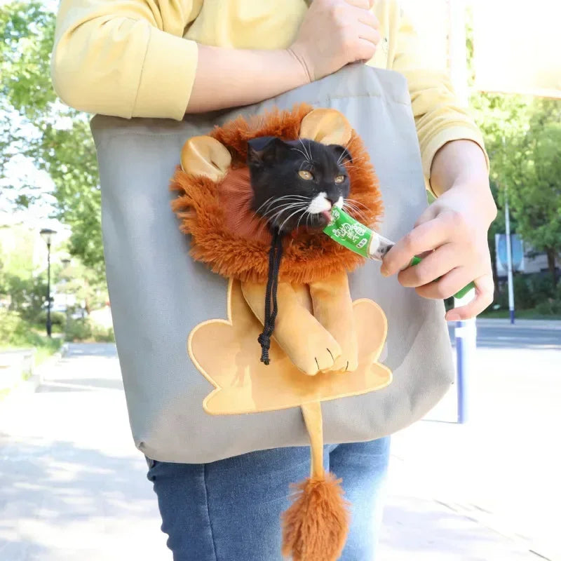 Lion Shape Pet Carrier Bag