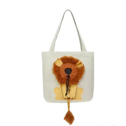 Lion Shape Pet Carrier Bag