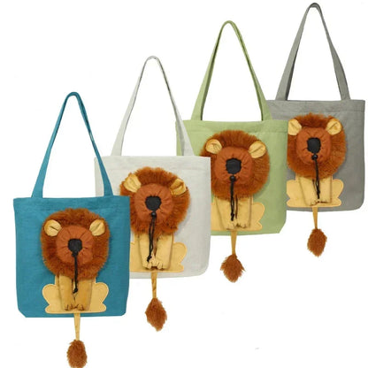 Lion Shape Pet Carrier Bag