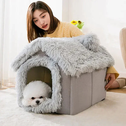 Foldable Pet House & Warm Bed