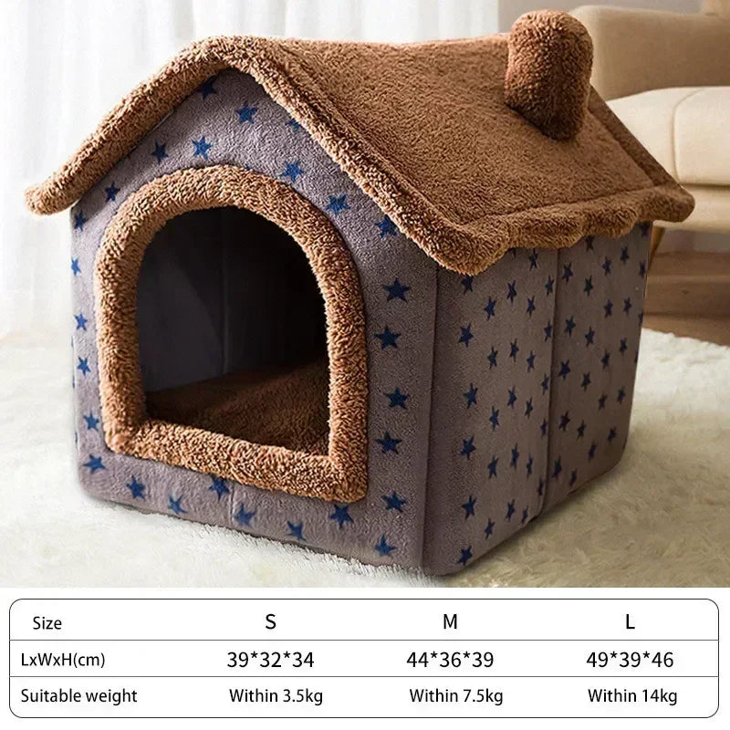 Foldable Pet House & Warm Bed