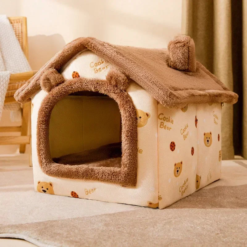 Foldable Pet House & Warm Bed