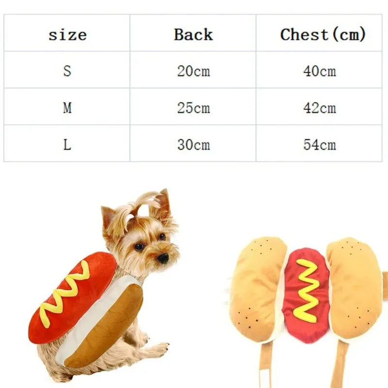 Halloween Hot Dog Pet Costume