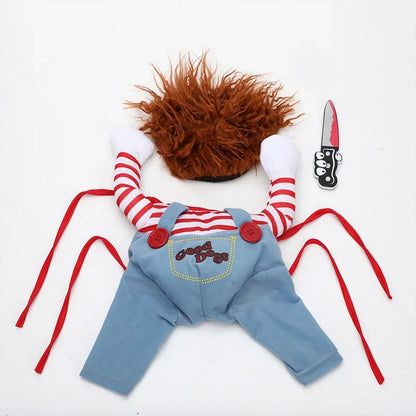 Funny Deadly Doll Pet Costume