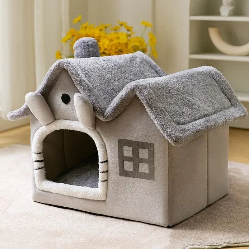 Foldable Pet House & Warm Bed