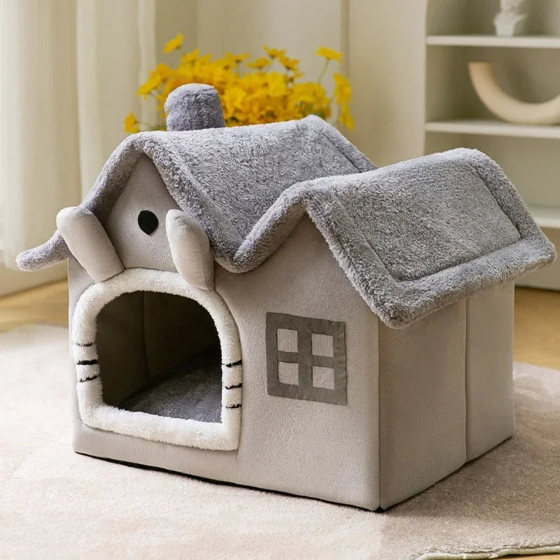 Foldable Pet House & Warm Bed