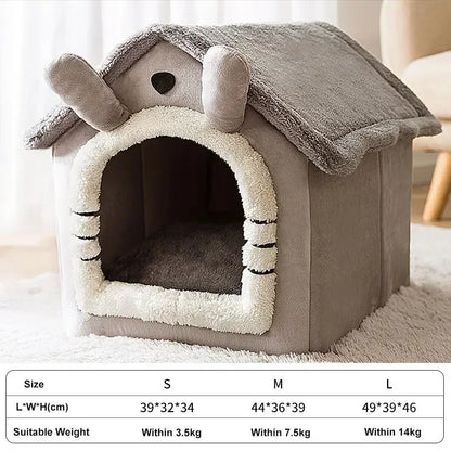 Foldable Pet House & Warm Bed