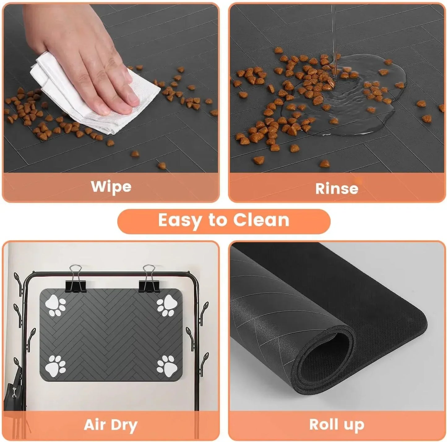 Absorbent Waterproof Pet Feeding Mat