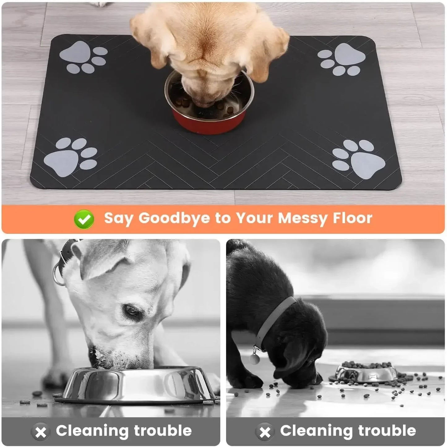 Absorbent Waterproof Pet Feeding Mat