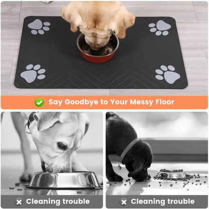 Absorbent Waterproof Pet Feeding Mat