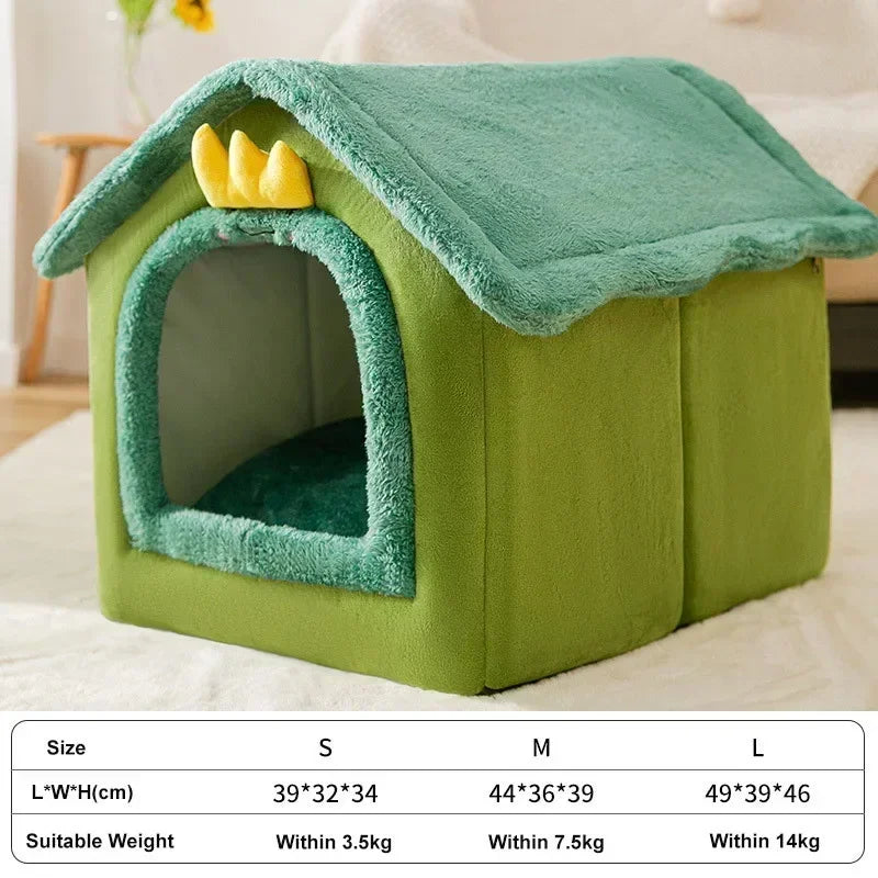 Foldable Pet House & Warm Bed